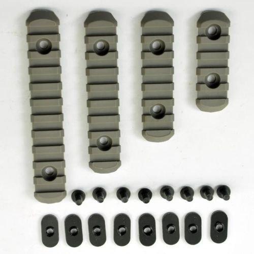 4 - Pack Polymer Hand Guard Rail Section Kit L2 L3 L4 L5 Caming T - Nuts, - Green Blob Outdoors