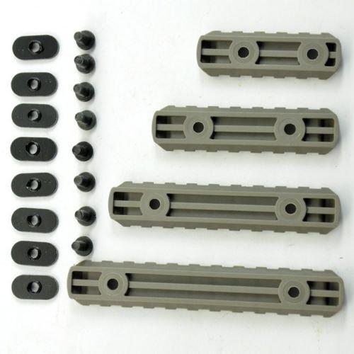 4 - Pack Polymer Hand Guard Rail Section Kit L2 L3 L4 L5 Caming T - Nuts, - Green Blob Outdoors