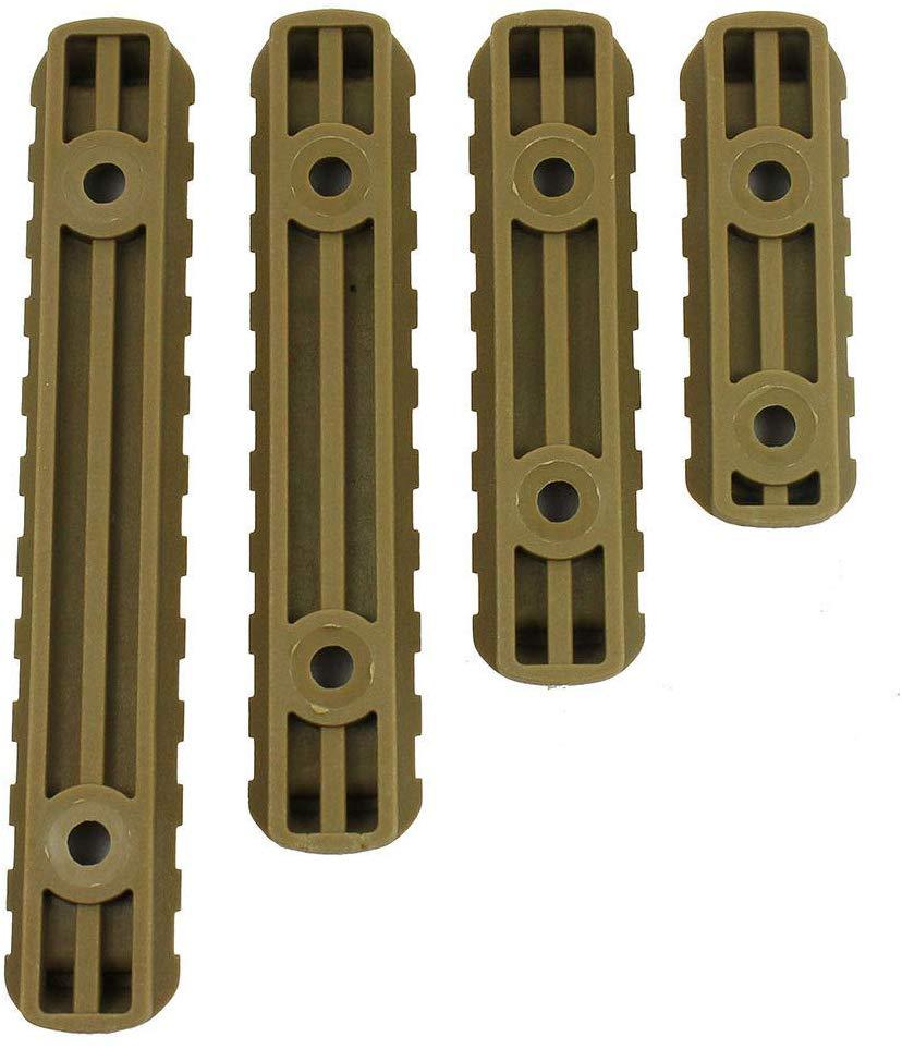 4 - Pack Polymer Rail Section Kit Handguard L2 L3 L4 L5 Sizes - Green Blob Outdoors