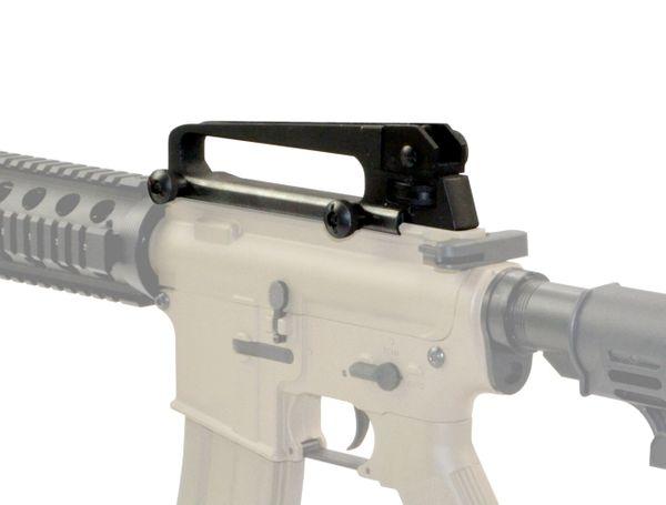 AR15 Carry Handle Integrated Sight with High Profile Front Sight - Green Blob Outdoors