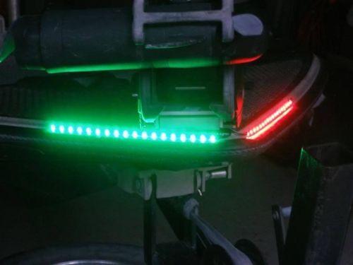 Bass Boat LED Bow Lighting Red &amp; Green Navigation Lights Marine Ranger Triton - Green Blob Outdoors