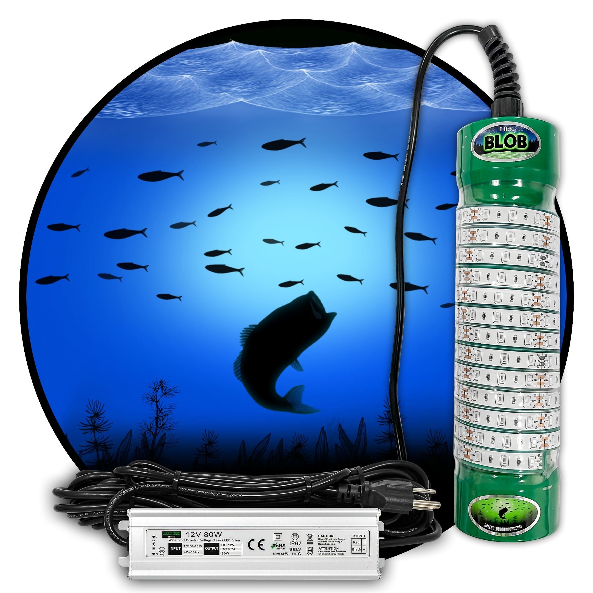 Bob Led Above Ground Pool Lights Underwater Green Blob Outdoors