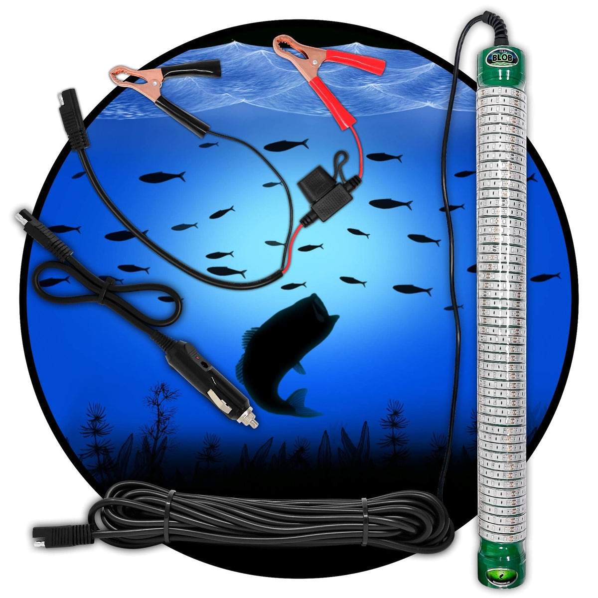 Build Your Blob LED Underwater Fishing Light - Green Blob Outdoors