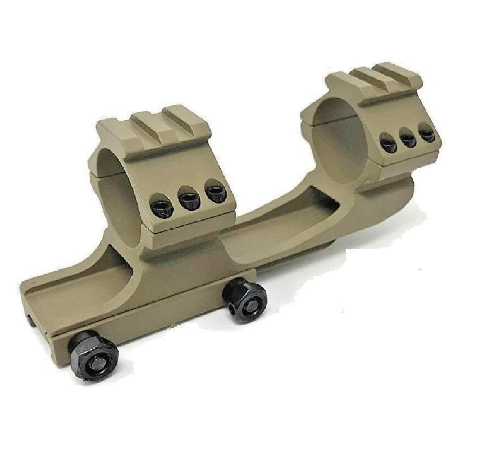 Dark Earth Cantilever Dual Ring Scope Mount 30mm with 1" Removable Inserts - Green Blob Outdoors