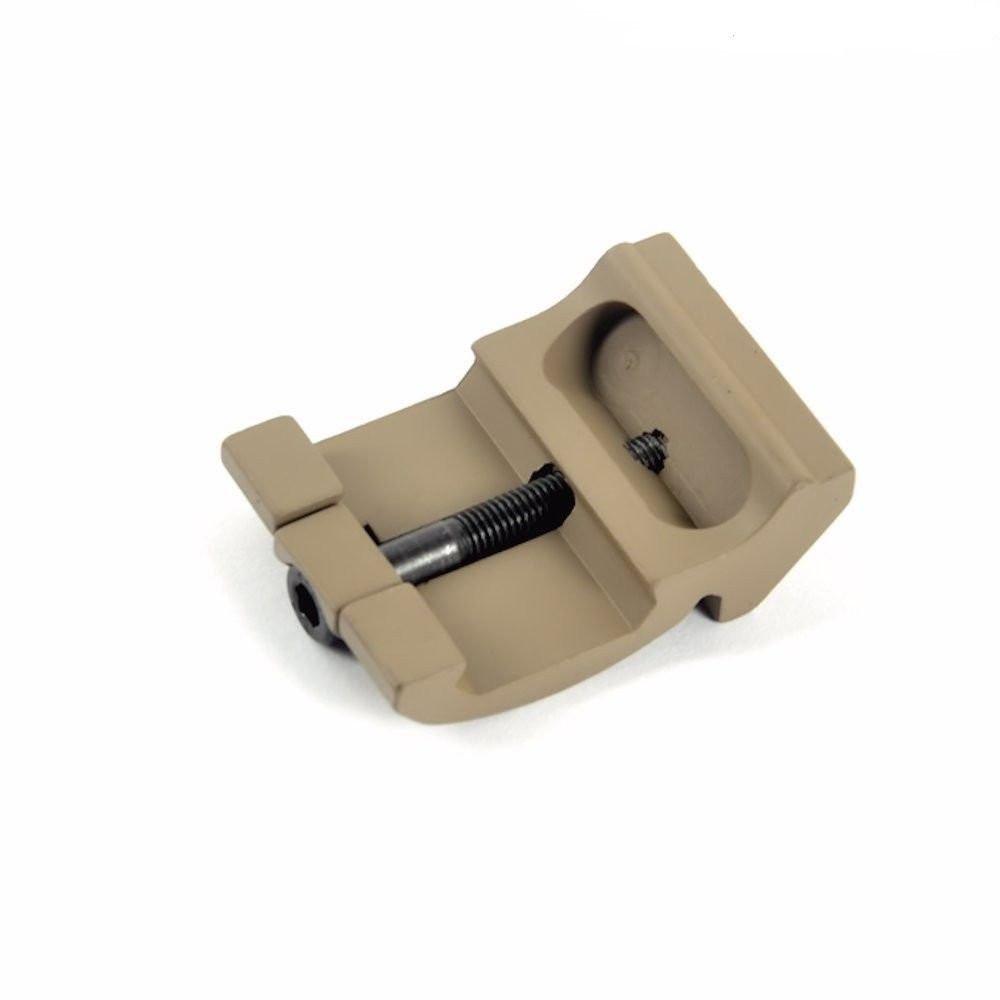 Dark Earth Ultra Low Profile Offset Picatinny Rail Mount 45 Degree 20mm Side - Green Blob Outdoors