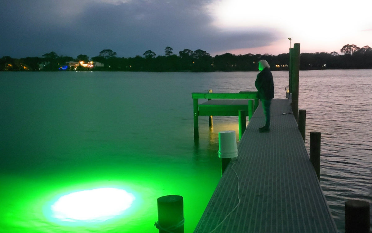 Dock 30,000 Lumens Green Underwater Fishing Light - Green Blob Outdoors