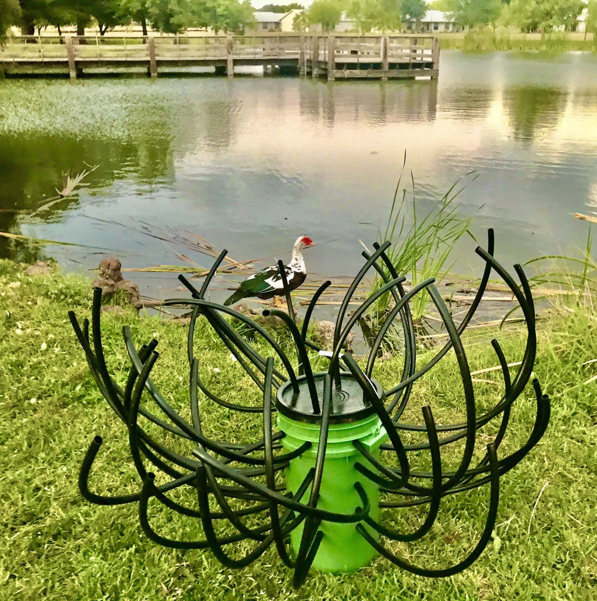 Fish &#39;N A Barrel Underwater Artificial Fishing Habitat Fish Attractor - Green Blob Outdoors