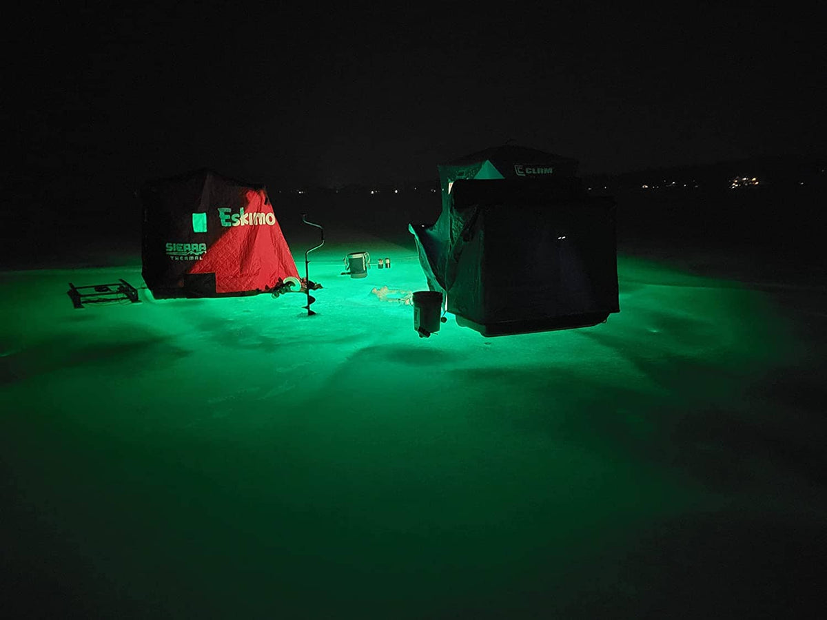 Green Blob 110V Bottom Bobber: LED Underwater Dock Fishing Light - Green Blob Outdoors