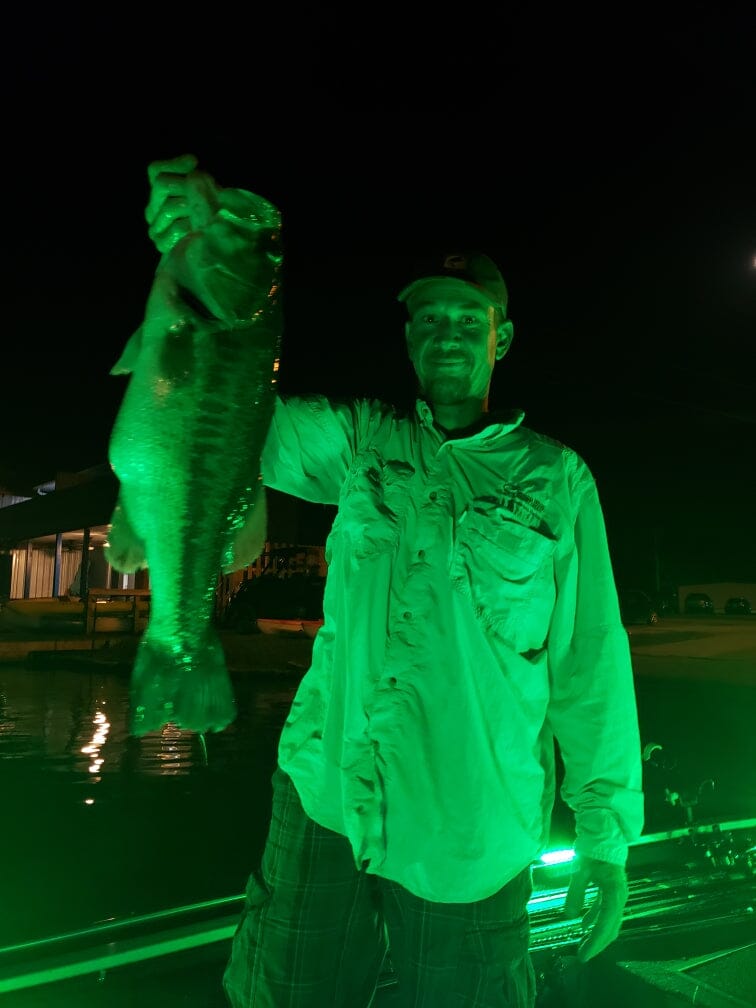 Green Blob 110V Bottom Bobber: LED Underwater Dock Fishing Light - Green Blob Outdoors