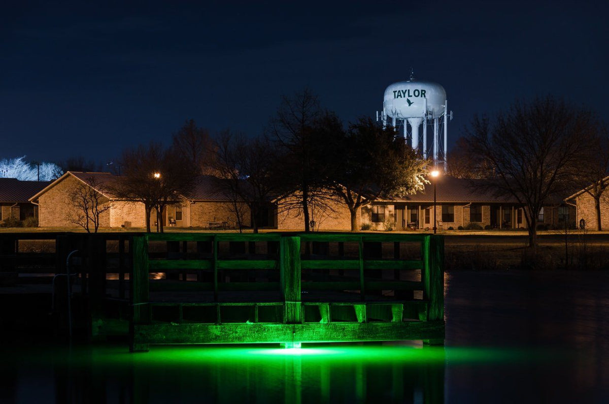 Green Blob 15000 Lumen LED Underwater Fishing Light - Texas - Made, Durable for Saltwater &amp; Freshwater, Available in Green, Blue, or White - Green Blob Outdoors