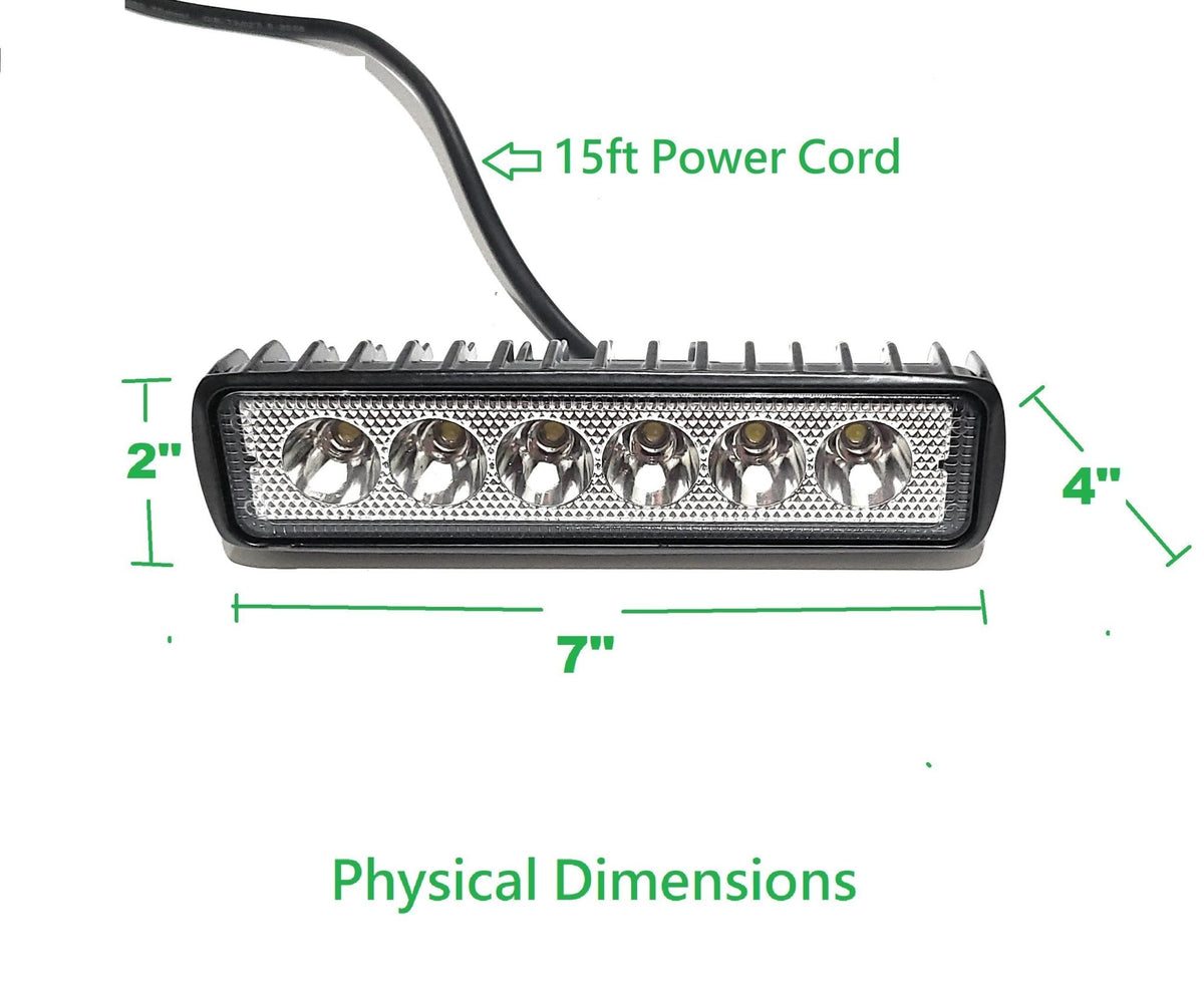 Green Blob Hog Feeder, Boat and Flood Light Bar 12V LED Bar Light with 15ft Cord - Green Blob Outdoors