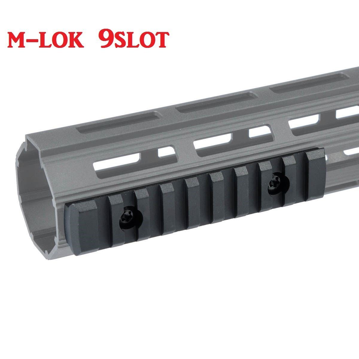 Green Blob Outdoors M - Lok (9 Slot) (B - 094) for Handguards, Picatinny Weaver Rail Section Aluminum - Green Blob Outdoors