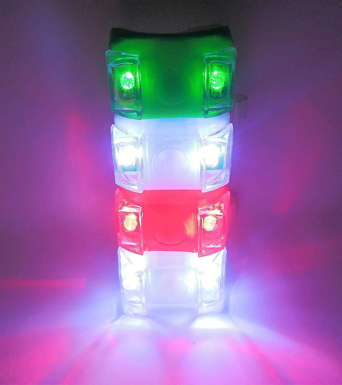 Green Blob Outdoors Navigation Boat Lights Sets Marine LED Portable Emergency Safety Waterproof (Choice of Red, Green, Blue, White) - Green Blob Outdoors