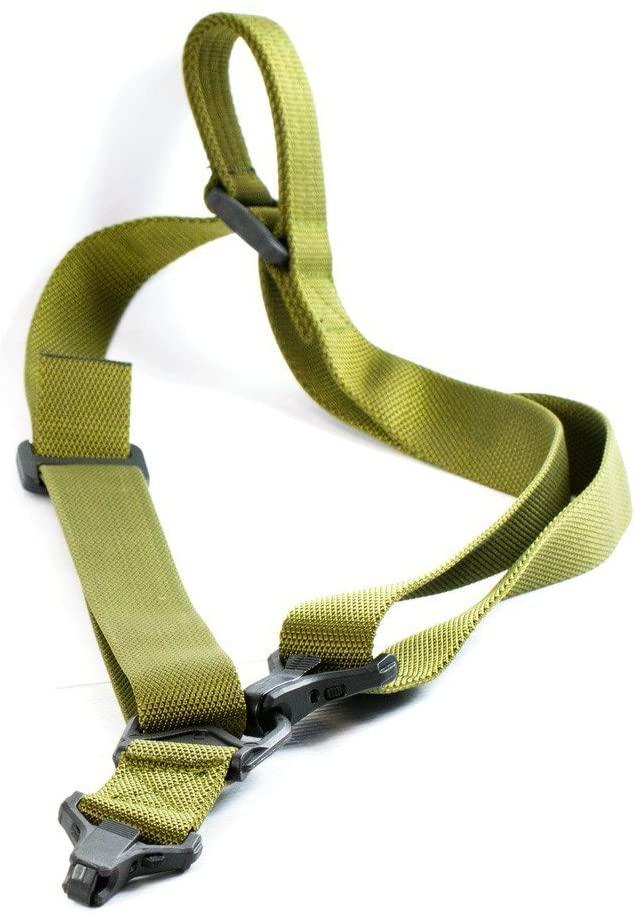 Green Tactical 1 &amp; 2 Point Rifle Sling - Green Blob Outdoors