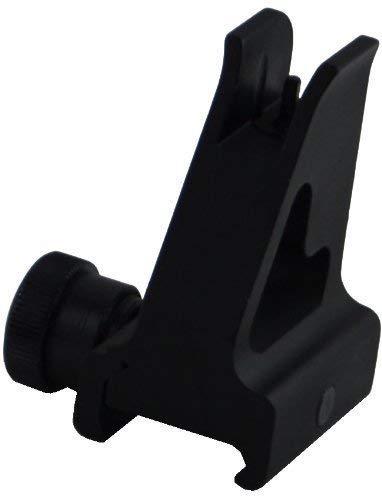 Iron Sights M4 AR15 Rear &amp; High Profile Front Sight for Lower Gas Blocks - Green Blob Outdoors