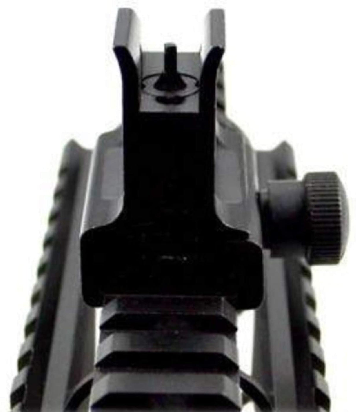 Iron Sights Rear &amp; Low Profile Same Plain Front Sight for Flat Top Rails - Green Blob Outdoors