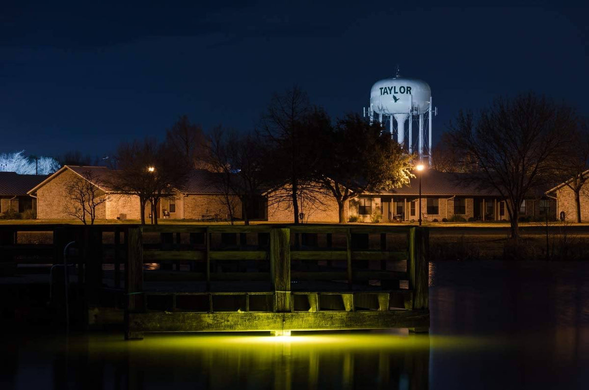 Multi Color Color Changing Dock15000 Underwater Fishing Light with Remote Control - Green Blob Outdoors