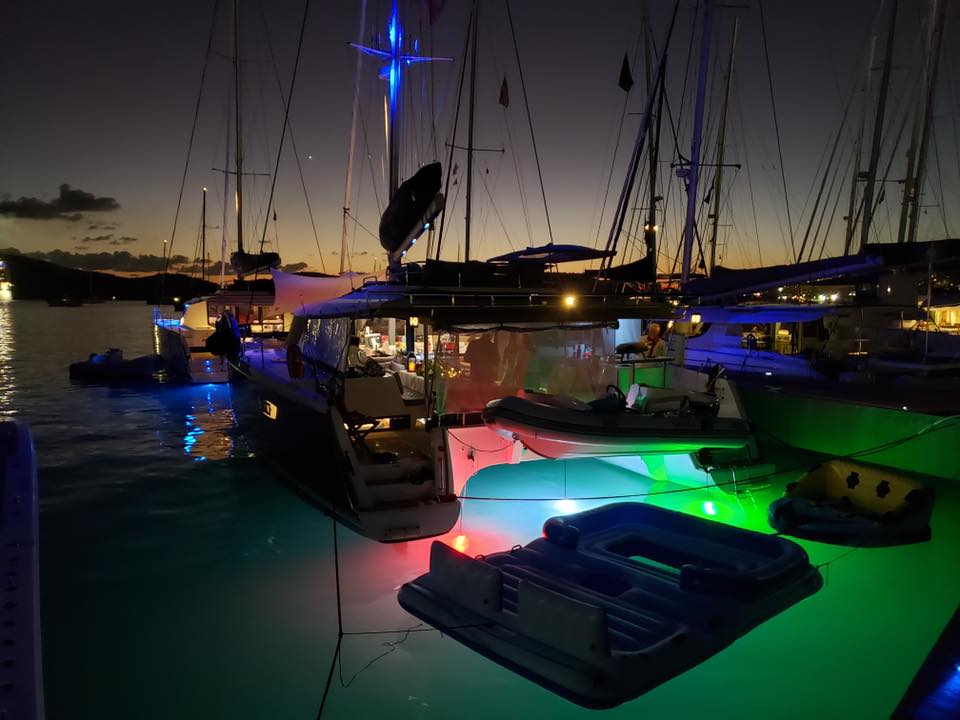 Pimp My Dock 50ft Length DIY Neon Multi-Color, Color Changing Premium LED Under Dock Accent Lighting Kit IP68 Completely Waterproof - Green Blob Outdoors