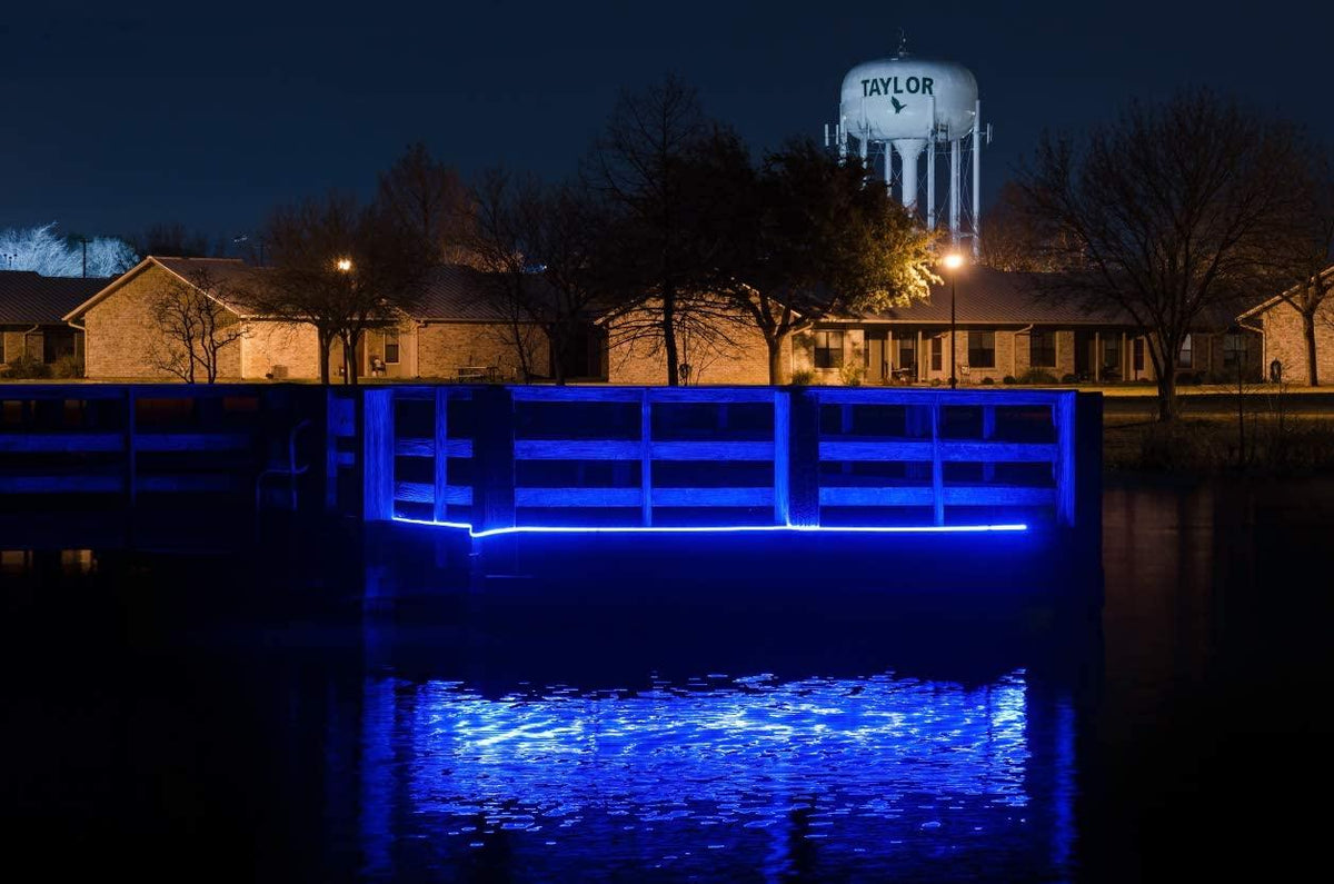 Pimp My Dock 50ft Length DIY Neon Multi - Color, Color Changing Premium LED Under Dock Accent Lighting Kit IP68 Completely Waterproof - Green Blob Outdoors