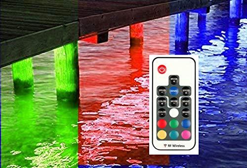 Pimp My Dock LED Accent Under glow Lighting Kit (Blue, Green, UV, White, or Color Changing) DIY Premium LED Under Dock Lighting Kit IP68 Completely Waterproof - Green Blob Outdoors