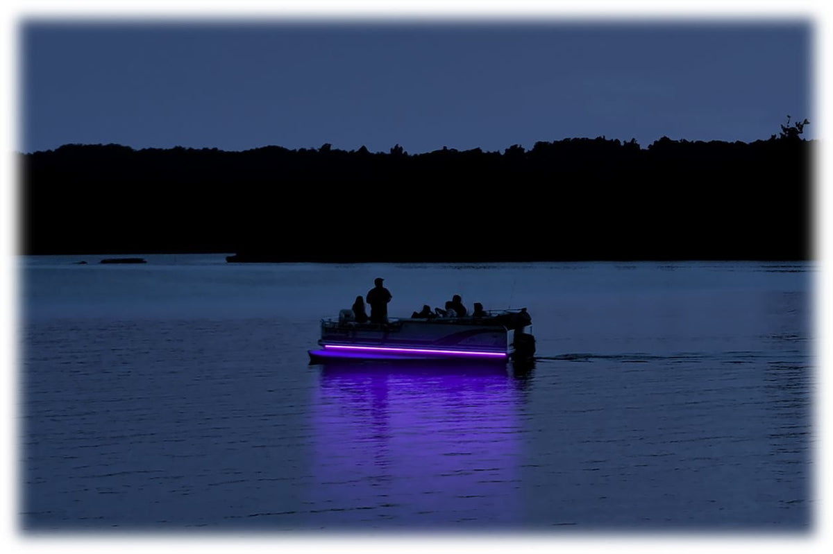 Pimp My Pontoon Black Light Ultraviolet UV LED Under Deck Lighting DIY Kit - Green Blob Outdoors