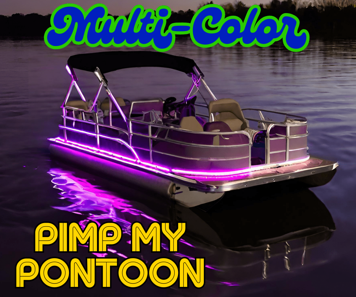 Pimp My Pontoon Multi - Color LED Under Deck Lighting - Green Blob Outdoors