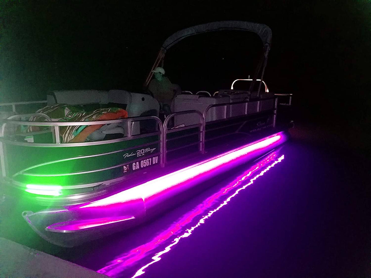 Pimp My Pontoon Multi - Color LED Under Deck Lighting - Green Blob Outdoors