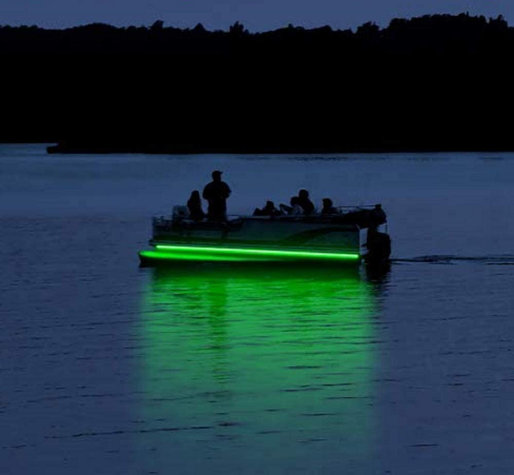 Pimp My Pontoon Neon Green LED Under Glow Deck Boat Lighting DIY Kit - Green Blob Outdoors