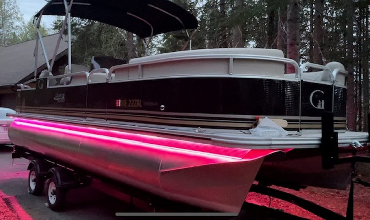 Pimp My Pontoon: Premium LED Neon Under Deck Glow Lighting Kit for Boats - Green Blob Outdoors