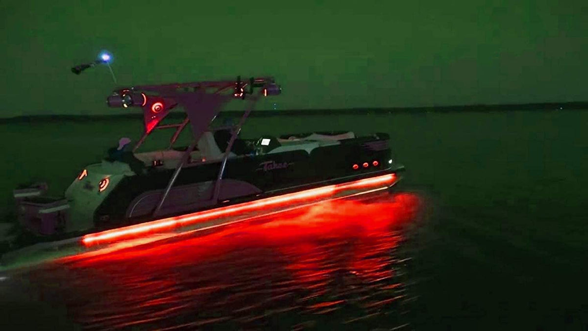 Pimp My Pontoon: Premium LED Neon Under Deck Glow Lighting Kit for Boats - Green Blob Outdoors