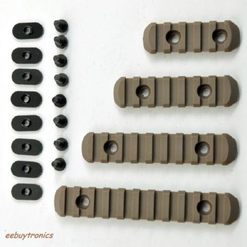 Polymer RAIL Sections for Hand Guards Dark Earth Rifle - Green Blob Outdoors