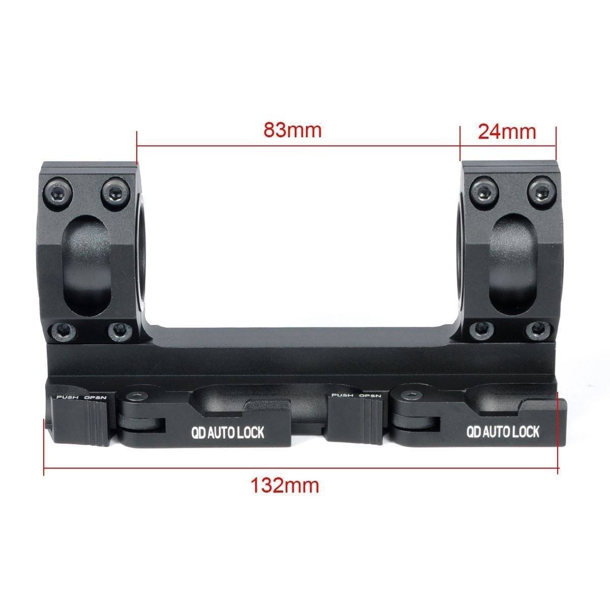 QD Scope Rings Mount Top Rail 30mm - 1 inch Ring Tactical Recon | Green ...