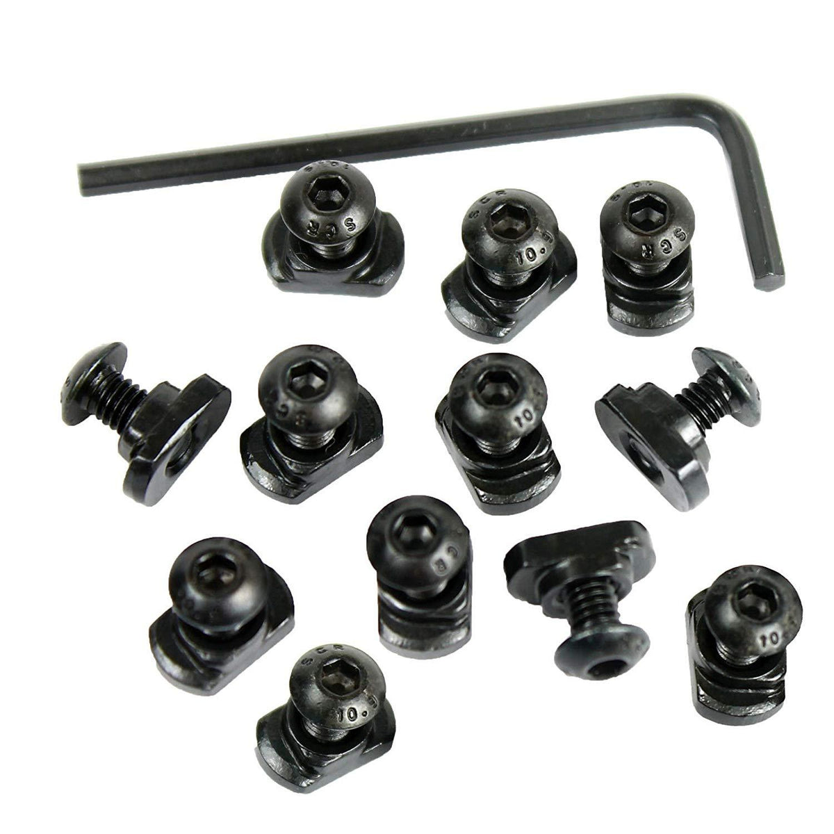 Rails 4 piece Polymer Rail Sections Set for Handguards with Camming T - Nuts - Green Blob Outdoors