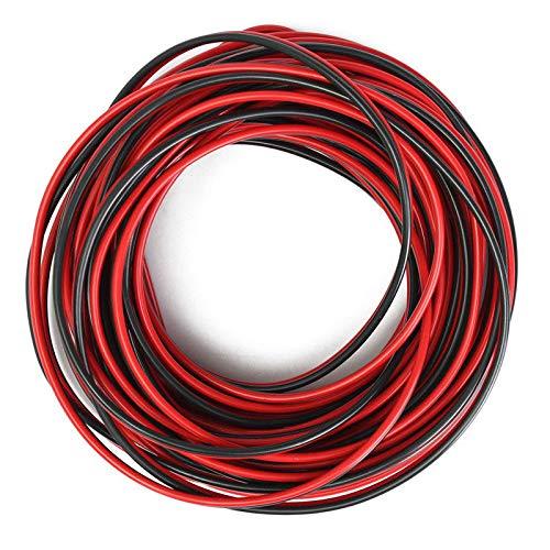 Red &amp; Black 75ft Boat and Trailer Light Cable with Crimp Nuts - Green Blob Outdoors