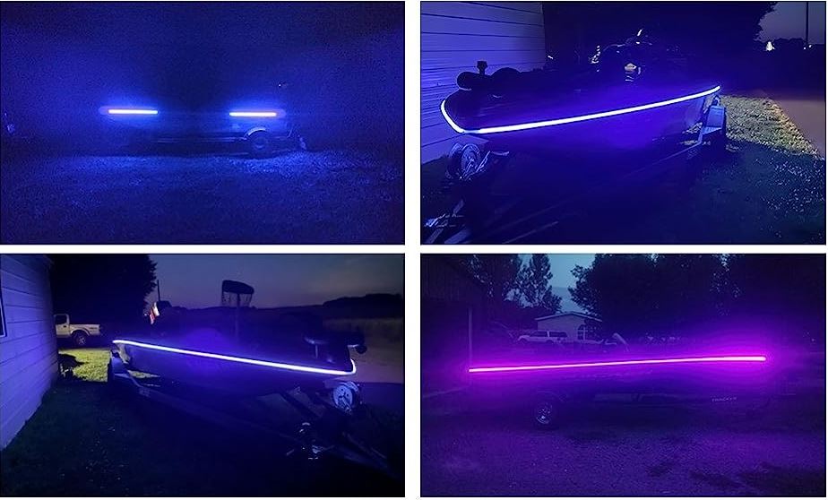 Ultra Violet UV Black Light LED Strips 12V Marine Boat Night Fishing - Green Blob Outdoors