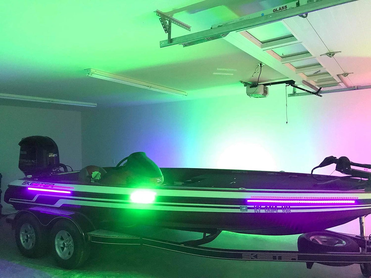 Ultra Violet UV Black Light LED Strips 12V Marine Boat Night Fishing - Green Blob Outdoors