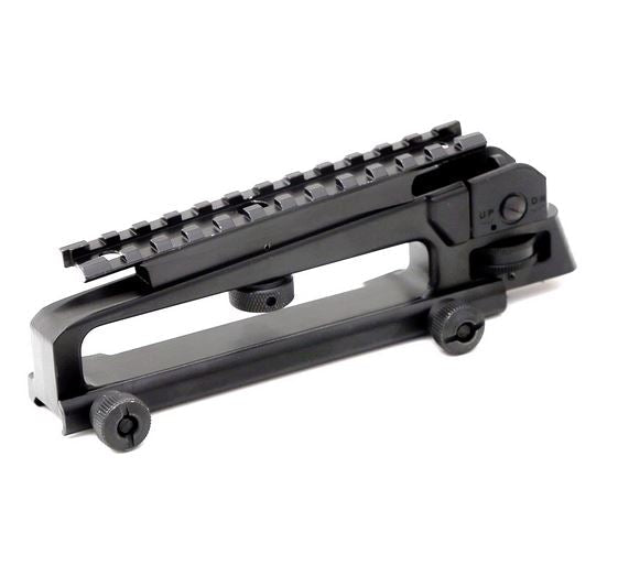Carry Handle with A2 Picatinny Optics Top Rail & Integrated Rear Sight Sports Green Blob Outdoors 