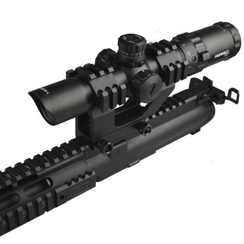 GBO 30mm - 1&quot; One Piece Scope Rings Mount with Top and Dual Picatinny Side Rail for Laser and Red Dot Sight Bipods &amp; Monopods Field Sport 