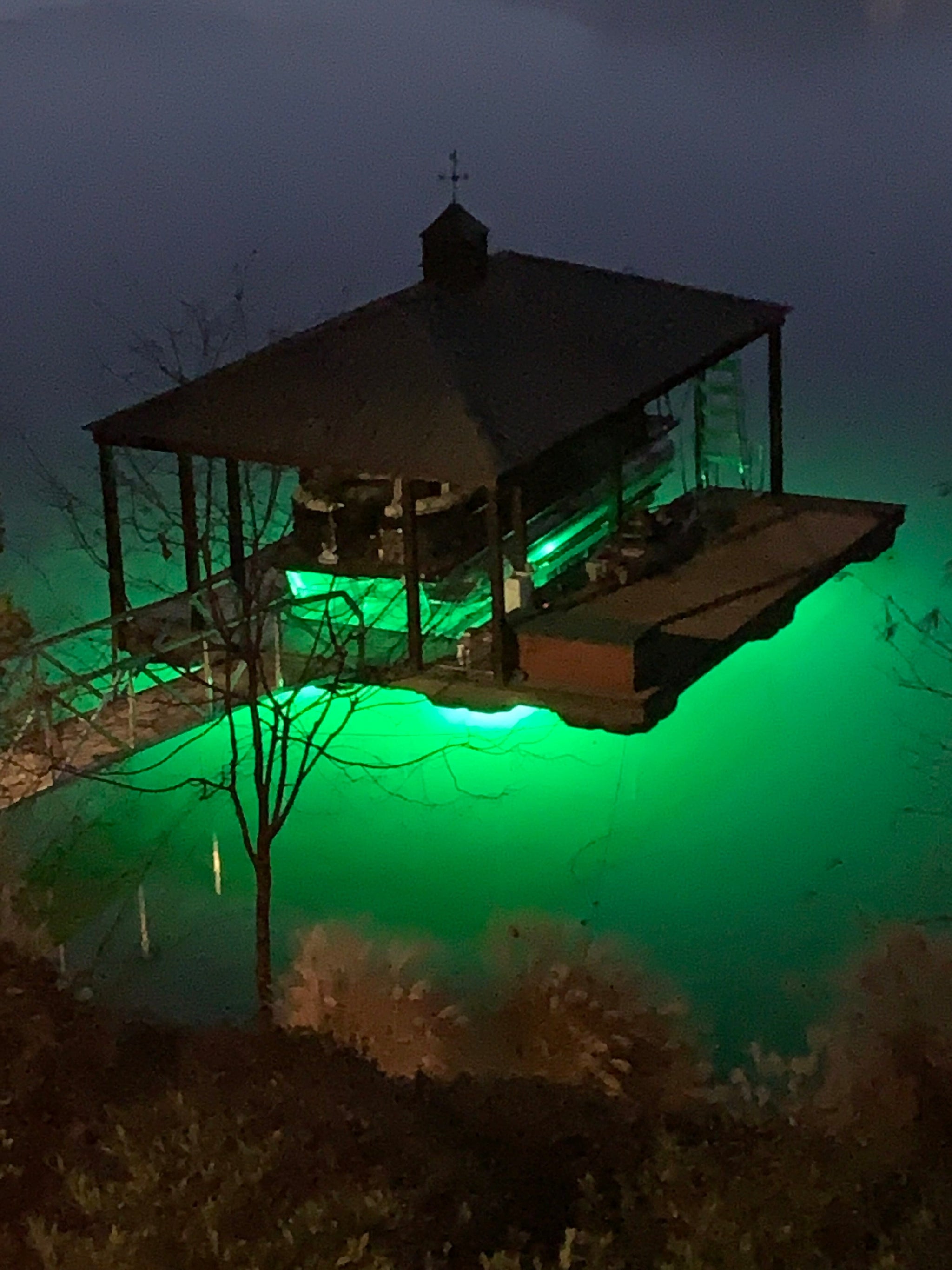 Green Blob Outdoors Multi-Color LED Underwater Fishing Light, 110V  Portable, for Docks, Ponds, or Backyard Pools (Multi-Color 15000 Lumen)