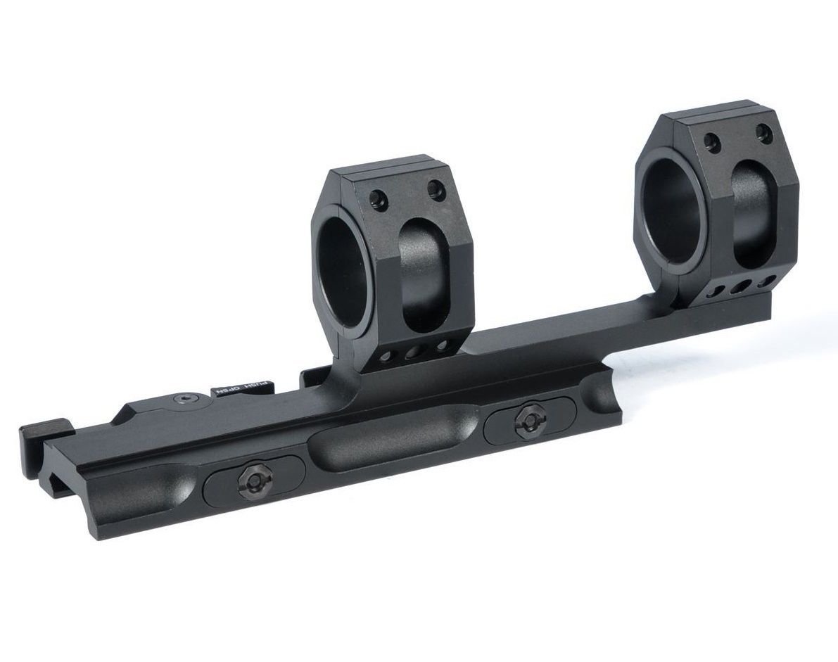 Green Blob Outdoors GBO (Extended) QD Scope Rings Mount Top Rail Extended 30mm - 1 inch Ring Tactical for Burris, Nikon, Leupold, Vortex, UTG, (Black) Scope Mounts Green Blob Outdoors 