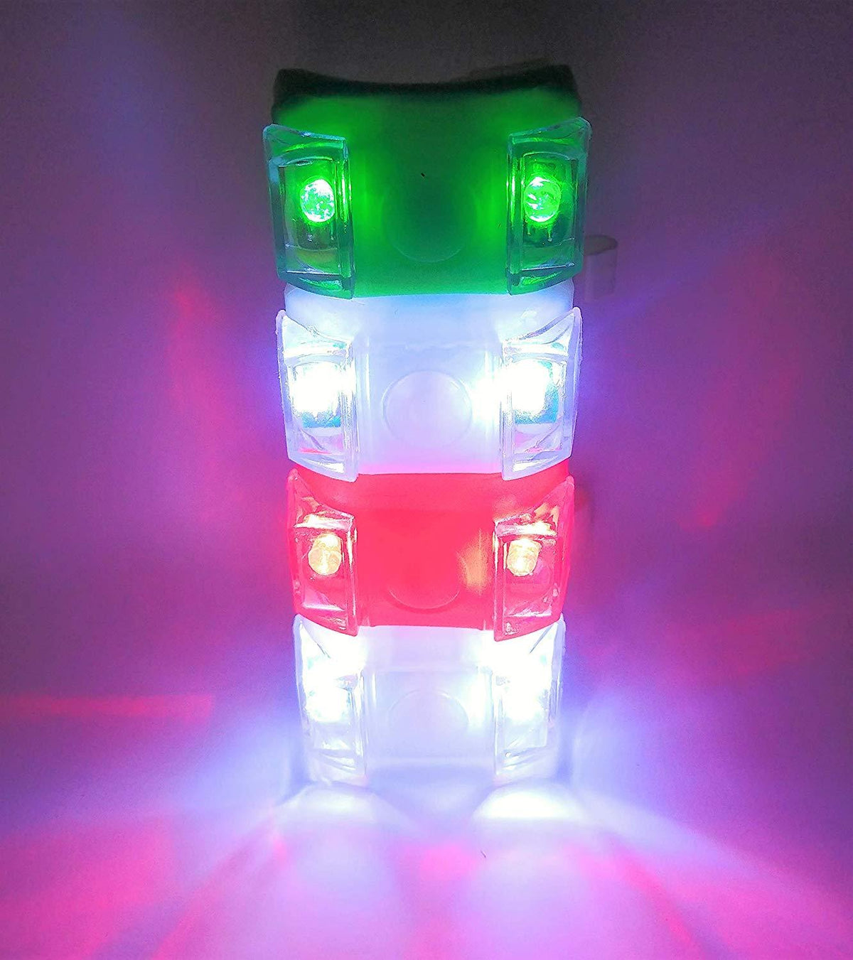 Green Blob Outdoors Navigation Boat Lights Sets Marine LED Portable Emergency Safety Waterproof (Choice of Red, Green, Blue, White) Boat Lights Green Blob Outdoors 