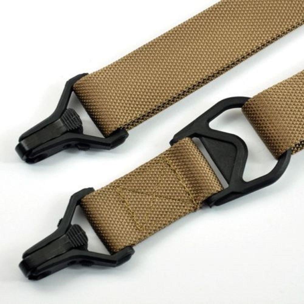 Heavy Duty 2-1 Point Tactical Sling in Black, Tan, and Green Color Choices Slings Green Blob Outdoors Tan 