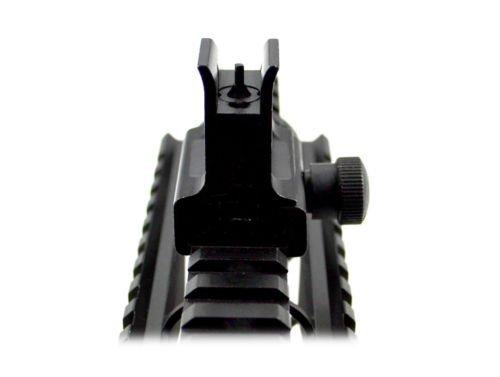 Iron Sights ( GBO-LP ) Match Grade Model M4 AR15 Rear &amp; Low Profile Front Sight for Flat Top Picatinny Rails sights Green Blob Outdoors 