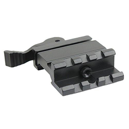 LE Rated 3-Slot Single Rail Angle Mount with Integral QD Lever Lock System AR15 Rails Green Blob Outdoors 