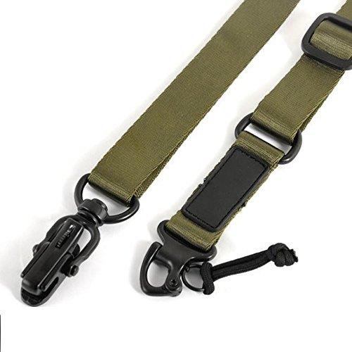 OD Green Tactical with All Metal Clips Rifle Gun Sling Slings Green Blob Outdoors 