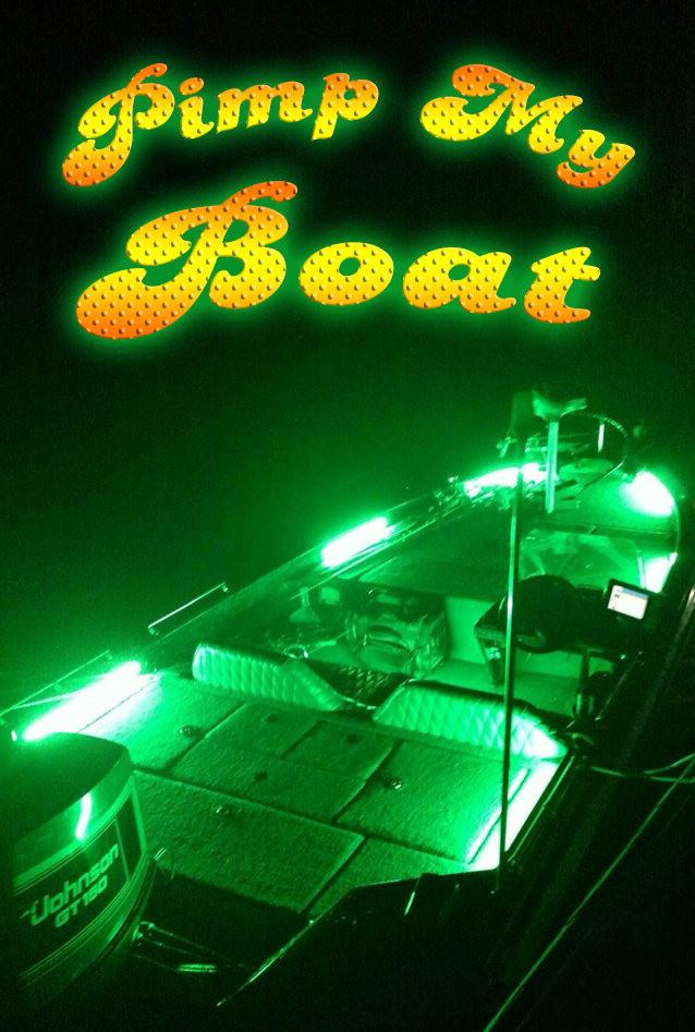 Pimp My Boat (Green) LED Boat Deck Lighting Kit DIY with Red &amp; Green Navigation lights Pimp my Boat Green Blob Outdoors 