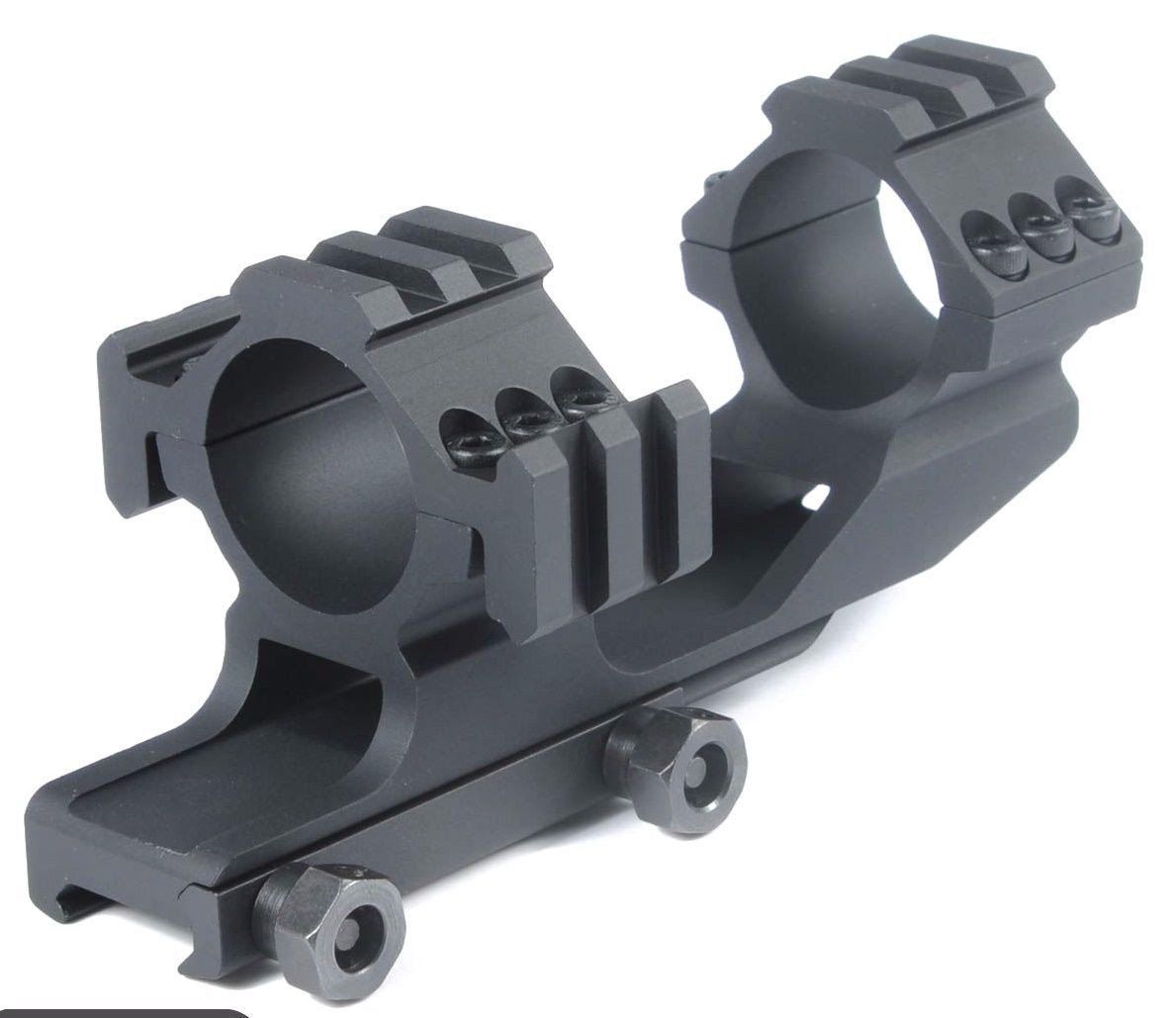 Tr-Side Rails 30mm Dual Scope Rings Cantilever Ring Scope Mount PEPR Black Scope Mounts & Accessories unbranded 