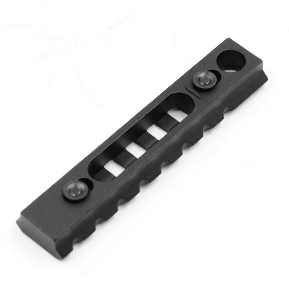 Ultralight Keymod Picatinny Rail Sections, 8 Slots with QD Swivel Socket, allows for fast modular attachment of grips, slings, bipods, sights, flashlights, lasers or other accessories. rails Green Blob Outdoors 